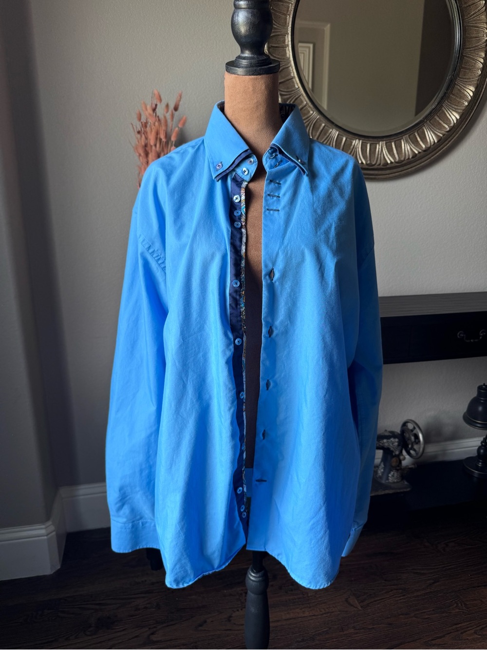 Arya Boy Men's Blue Dress Shirt